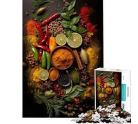 Puzzle de 1000 pièces pour Adultes Herbes et épices Niveau Difficile Jeu éducatif pour Les 14 Ans et Plus (38x26cm)