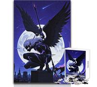 Puzzle de 1000 pièces pour Adultes Héros ailé à la Faux Dominant la Ville Loisirs relaxants et apaisants à Faire à la Maison Assemblage précis Dimensions 50x75 cm