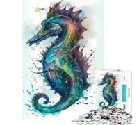 Puzzle de 1000 pièces pour Adultes Hippocampe Jouet précieux Jeu éducatif et Amusant Défi Stimulant Cadeau pour Femmes et Hommes (Dimensions 38x26cm)