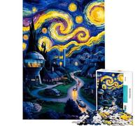 Puzzle de 1000 pièces pour Adultes Hommage à Van Gogh Puzzles pour Adolescents Jouets Anti-Stress mais Aussi activités Amusantes et Humoristiques à Faire à la Maison (Taille 38x26cm)