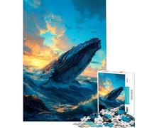 Puzzle de 1000 pièces pour Adultes idéal pour Les passionnés d'observation des Baleines et Autres activités ludiques à la Maison Jeu de Puzzle à Assembler soi-même à partir de 14 Ans (38x26cm)
