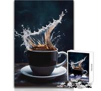 Puzzle de 1000 pièces pour Adultes - Idéal pour Une Pause café relaxante et paisible - Assemblage précis - Dimensions:50x75cm