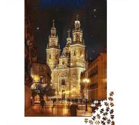 Puzzle De 1000 Pièces pour Adultes - Idée Cadeau Cathedral Night Lights Puzzle pour Adultes - Jeu Pratique, Analyse Et Logique - Défi À Relever 70x50cm/1000pcs