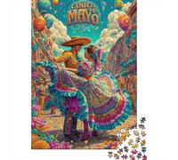 Puzzle De 1000 Pièces pour Adultes - Idée Cadeau Cinco De Mayo Celebration Puzzle pour Adultes - Jeu Pratique, Analyse Et Logique - Défi À Relever 70x50cm/1000pcs