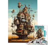 Puzzle de 1000 pièces pour Adultes Idée Cadeau Invention du café Défi Difficile à relever Jeu Familial pour Les 14 Ans et Plus Jeu de Puzzle Offert (38x26cm)