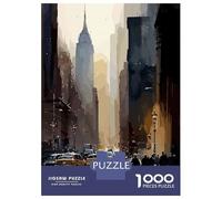 Puzzle De 1000 Pièces pour Adultes - Idée Cadeau United States New York Car Puzzle pour Adultes - Jeu Pratique, Analyse Et Logique - Défi À Relever 38x26cm/1000pcs