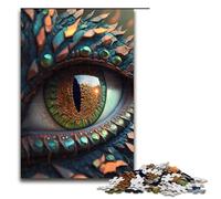 Puzzle de 1000 pièces pour Adultes Œil de Dragon Deluxe Jeu de détente en Famille Anti Stress Défi Difficile 75x50cm