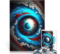 Puzzle de 1000 pièces pour Adultes Œil de la tempête Style 1 Entraînez Votre Cerveau et Vos Mains Une œuvre d'art 52x38cm