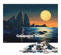 Puzzle de 1000 pièces pour Adultes - Îles Galapagos de Nuit - Puzzle carré en Papier - Pièces Uniques - Jeu éducatif et Amusant - 38 x 26 cm / 1000 pièces
