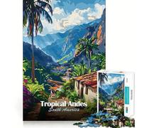Puzzle de 1000 pièces pour Adultes Illustration des Andes Tropicales d'Amérique du Sud Jeu de logique à pièces ajustées Idéal pour des Moments de détente et de Plaisir Cadeau d'anniversaire Amusant