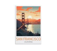 Puzzle de 1000 pièces pour Adultes, inspiré de San Francisco et de la Californie. Jeu éducatif et décoratif. Dimensions : 38 x 52 cm.