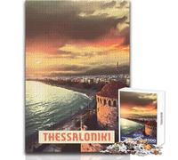 Puzzle de 1000 pièces pour Adultes, inspiré de Thessalonique Un Casse-tête idéal pour Les Jeux en Famille et Une œuvre d'art Cadeau Parfait pour Un Père Noël Secret Dimensions : 50x75cm