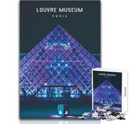 Puzzle de 1000 pièces pour Adultes, inspiré du musée du Louvre, Jeu éducatif Familial, Motif à Assembler, pour Un Père Noël Secret Dimensions 50x75cm