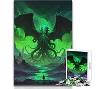 Puzzle de 1000 pièces pour Adultes, inspiré du Mythe de Cthulhu Profitez de Moments de Calme et de sérénité Découpe de Haute précision Jeu de Loisirs créatifs Dimensions:50x75cm