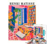 Puzzle de 1000 pièces pour Adultes inspiré par Henri Matisse représentant Une Peinture d'intérieur Un Jeu Familial Stimulant et précis à partir de 14 Ans (50x75cm)