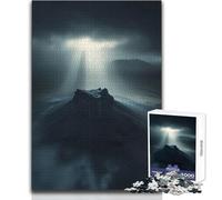 Puzzle de 1000 pièces pour Adultes - Islande - Volcan, tempête - Un Passe-Temps paisible et satisfaisant - Assemblage Parfait - Découpe de précision - Dimensions:50x75cm