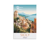 Puzzle de 1000 pièces pour Adultes, Italie, Sicile. Puzzle Classique de 1000 pièces, Jeu éducatif, Magnifique Puzzle décoratif, 70 x 50 cm.