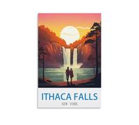 Puzzle de 1000 pièces pour Adultes, Ithaca Falls, New York, Puzzle en Papier, Illustration, Jouet éducatif et intellectuel, 38 x 26 cm