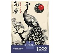 Puzzle De 1000 Pièces pour Adultes Japanese Beautiful Peacock Puzzle, Jouet, Décoration Murale, Difficile Et Stimulant 52x38cm/1000pcs