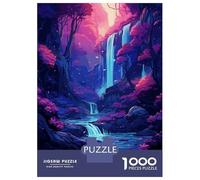 Puzzle De 1000 Pièces pour Adultes Japanese Waterfall Puzzles pour Adultes Jeux Amusants Découpe De Précision Difficile Et Stimulant 38x26cm/1000pcs