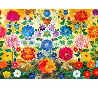 Puzzle de 1000 pièces pour adultes, jardin de fleurs cosmiques, puzzles pour adultes, jeu d'adresse pour toute la famille, jeu de défi, 50 x 70 cm