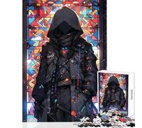 Puzzle de 1000 pièces pour Adultes Je suis Atomique en vitrail décoration Murale Cadeau d'anniversaire Jeu Familial Amusant et Anti-Stress Dimensions 38x26cm