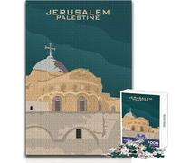 Puzzle de 1000 pièces pour Adultes - Jérusalem, Palestine, église - Casse-tête, Jeu Familial, Anti-Stress - Cadeau d'anniversaire - Dimensions:38x26cm