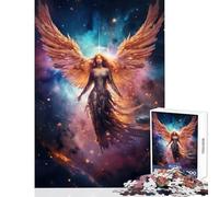 Puzzle de 1000 pièces pour Adultes Jeu Anti-Stress Thème Guidance angélique Idée Cadeau Casse-tête avec Poster et fiche de Questions Assortis Dimensions 38x26cm