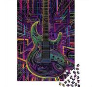 Puzzle de 1000 pièces pour adultes, jeu de puzzle pour guitare familiale, puzzle en papier, puzzle de défi mental, 1000 pièces (38 x 26 cm)
