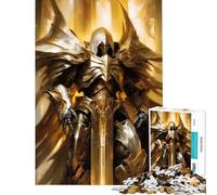 Puzzle de 1000 pièces pour Adultes Jeu de réflexion et de logique sur Le thème des Anges Guerriers pour Femmes et Hommes (38x26cm)