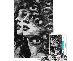 Puzzle de 1000 pièces pour Adultes Jeu de réflexion « Qui suis-Je ? Décoration intérieure Cadeau d'anniversaire (38x26cm)