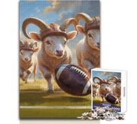 Puzzle de 1000 pièces pour Adultes - Jeu de réflexion sur Le thème du Football américain à l'ancienne - Jeu Familial Amusant et éducatif - Dimensions : 50x75cm