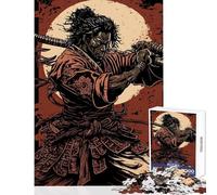 Puzzle de 1000 pièces pour Adultes Jeu de réflexion sur Les samouraïs Japonais défi Difficile décoration Murale renforce Les Liens d'amour Entre Les Couples (38x26cm)