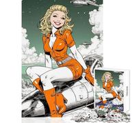 Puzzle de 1000 pièces pour Adultes Jeu Familial sur Le thème des Pilotes de Chasse Objet de décoration Murale Collection d'artistes Beaux-Arts (52x38cm)