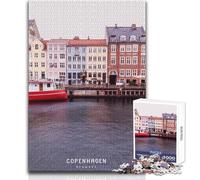 Puzzle de 1000 pièces pour Adultes, Jeu intellectuel Copenhagen Toy, Cadeau d'anniversaire, Dimensions 38x26cm