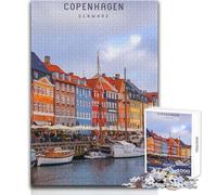 Puzzle de 1000 pièces pour Adultes, Jigsaw Copenhagen, Jeu Impossible, Cadeau pour Femmes, Jouet Anti-Stress, Dimensions 38x52cm