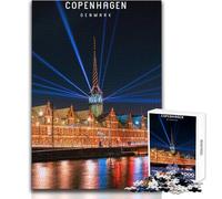Puzzle de 1000 pièces pour Adultes, Jigsaw Copenhagen, Jeu Stimulant, Jouet à Assembler, Cadeau d'anniversaire, Dimensions 38x52cm