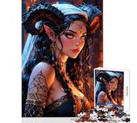 Puzzle de 1000 pièces pour Adultes Jigsaw Jezabel Magnifique Fille tielfing Jeu de Construction Manuel Jouet Anti-Stress idéal pour la décoration de Bureau (52x38cm)