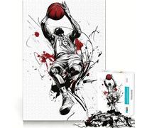 Puzzle de 1000 pièces pour adultes joueurs de basket-ball au sommet - Un jeu de réflexion passionnant qui invite à la détente et sert de décoration de Noël (50 x 75 cm)