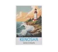 Puzzle de 1000 pièces pour Adultes, Kenosha Wisconsin, Enfants, Adolescents et Grandes familles (50 x 70 cm) - -FV55