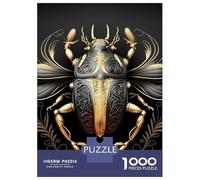 Puzzle De 1000 Pièces pour Adultes King Golden Black Beetle Puzzle pour Adultes, Jouet, Décoration Murale, Analyse Et Logique, Cadeaux Uniques pour Anniversaire Et Noël 38x26cm/1000pcs