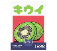Puzzle De 1000 Pièces pour Adultes Kiwi Illustration Japanese Fruit Art Print Puzzles pour Adultes Vacances À La Maison Tue-t-il Le Temps Chaque Pièce Est Unique - Un pour Les Joueurs 52x