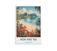 Puzzle de 1000 pièces pour Adultes Koh Yao Yai Thaïlande - Jeu de Puzzle Stimulant de 52 x 70 cm