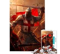 Puzzle de 1000 pièces pour Adultes La Bataille des Croisades Jeu Difficile et Stimulant idéal pour Les activités familiales et à partir de 14 Ans (38x26cm)