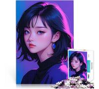 Puzzle de 1000 pièces pour Adultes La beauté avec la lumière néon Jeux Jouets Cadeaux est idéal comme Cadeau pour Toute la Famille 75x50cm