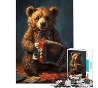 Puzzle de 1000 pièces pour Adultes La Chanson de l'ours Jeu éducatif pour Une Femme (Dimensions 75x50cm)