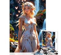 Puzzle de 1000 pièces pour Adultes La Chasseresse du Royaume de Cristal Jeu Anti-Stress Cadeau d'anniversaire Jeu Impossible avec des pièces de Formes aléatoires Parfaitement emboîtables 38x52cm