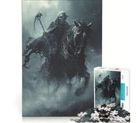 Puzzle de 1000 pièces pour Adultes La chevauchée Macabre de la Mort, Jeu Familial, décoration intérieure, idéal pour Un Bureau 38x26cm