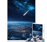 Puzzle de 1000 pièces pour Adultes La Descente d'une Météorite Jeu Anti-Stress Idée Cadeau Parfaite Jeux relaxants Renforce l'amour au Sein du Couple Dimensions 50x75cm