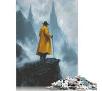 Puzzle de 1000 pièces pour Adultes : La Falaise de l'Apocalypse. Puzzle en Carton. Jeu éducatif et Stimulant. Dimensions : 38 x 26 cm.